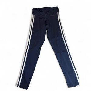 Adidas Women’s Blue Track Pants w/ White Stripes Size M